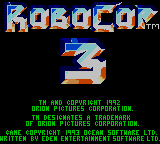 Robocop 3 Title Screen